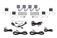 Stage Series Diode Dynamics SXS Rock Light Installer Kit, RGBW M8 w/Controller (4-Pack)