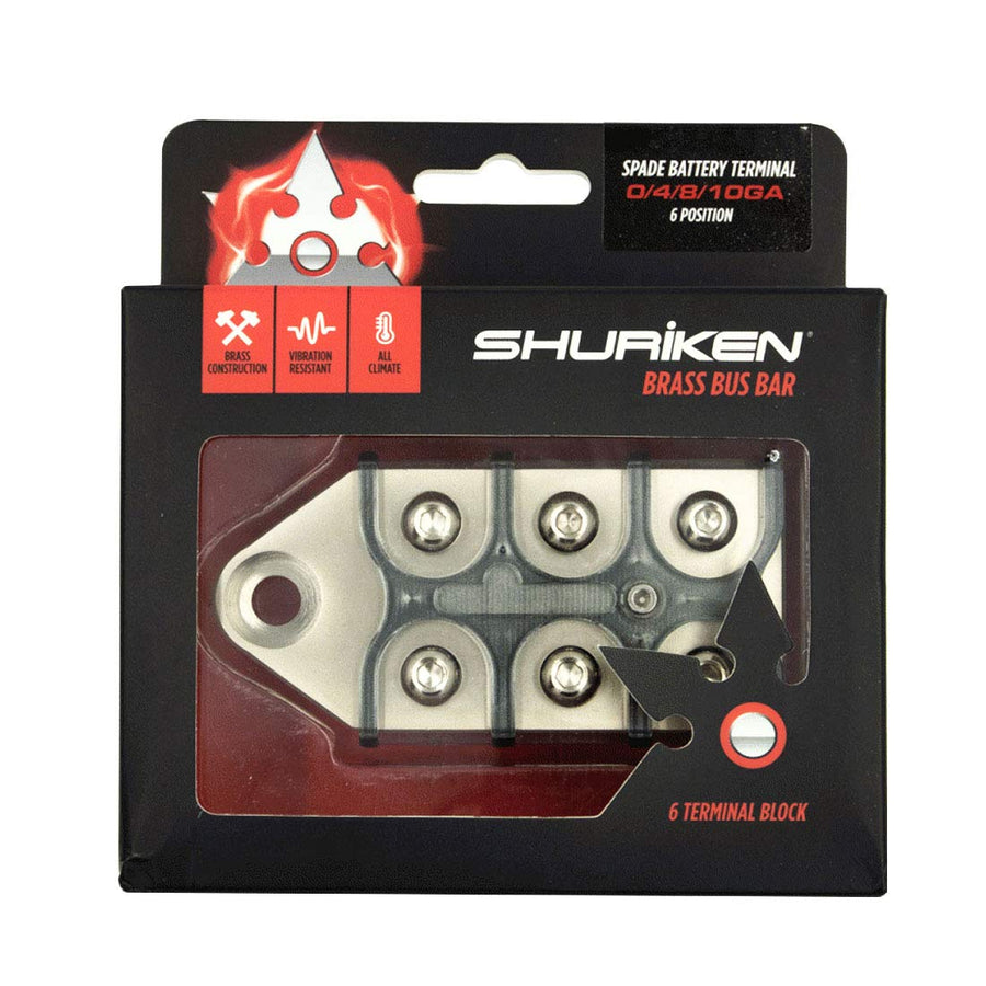 Brass Bus Bar Plate for Ring Terminals, Battery Connectors - SHURIKEN (SK-TML-PL)