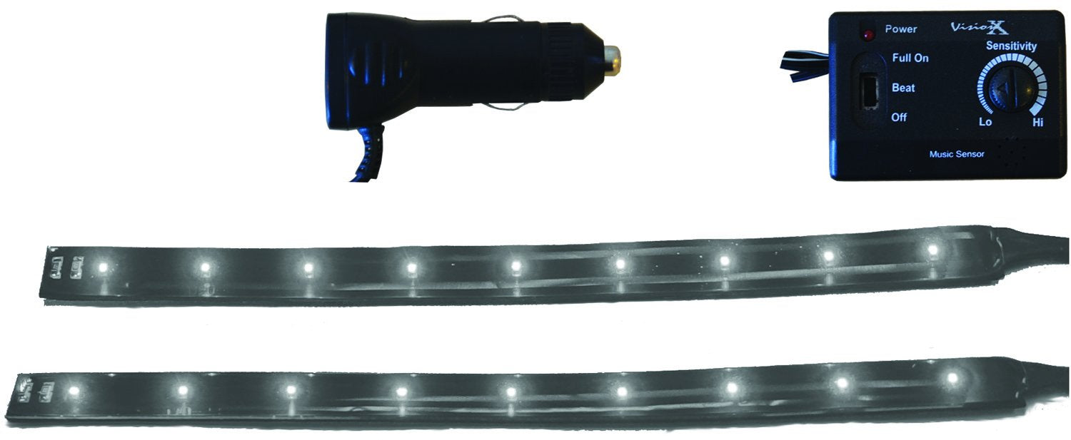 Vision X HIL-FM6M Lighting 6" Multi Color Flexible LED Light Bar - Pack of 2