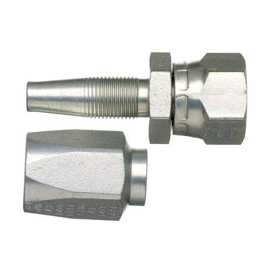 Gates Field Attachable 6C5E-6RFJX for C5E Hose, Female JIC 37 Flare Swivel, Steel, 5/16" ID