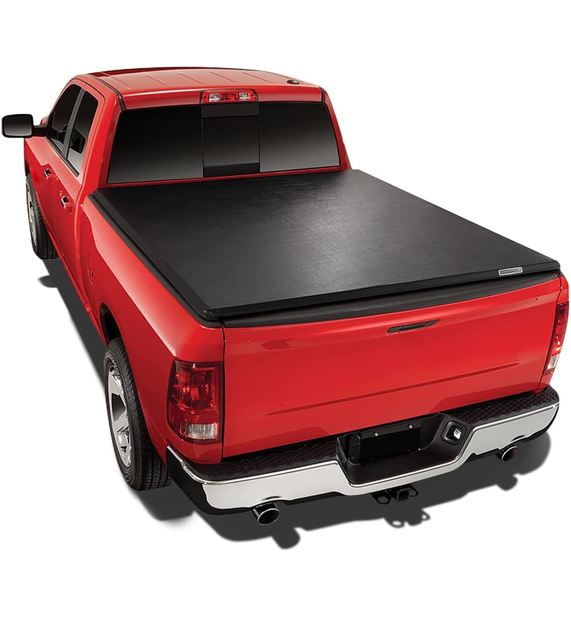 Premier Black Horse Soft Trifold Truck Bed Tonneau Cover Compatible with 2010-2010 Dodge Ram 2500|2010-2010 Dodge Ram 3500|2011-2018 Ram 3500|2011-2018 Ram 2500|2019-2024 Ram 1500 6.4ft Bed-PRS-DO18