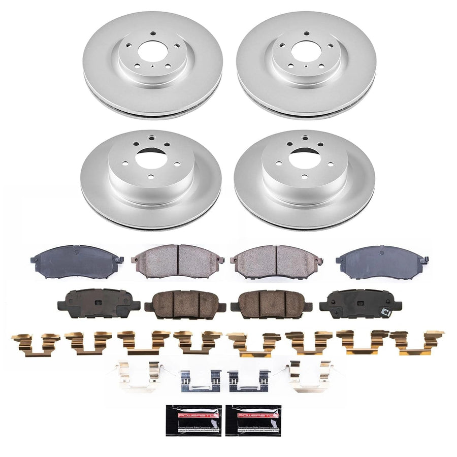 POWERSTOP Brake Kit For Cadillac CT4 Front Brake Pads and Geomet Coated Brake Rotors 2020-2022 [Vehicle Specific]
