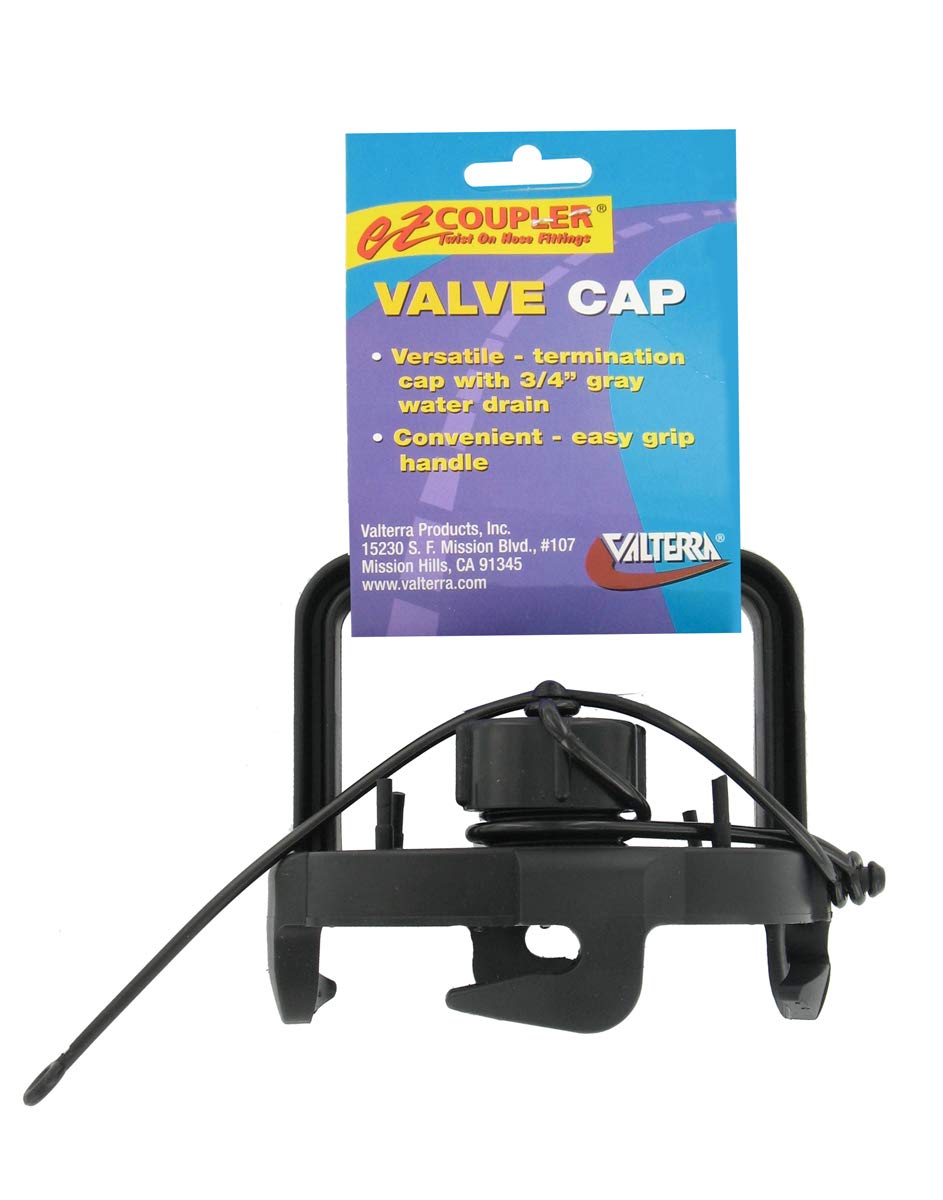 Black Valterra F02-3106BK Bulk EZ Coupler Valve Cap with Handle