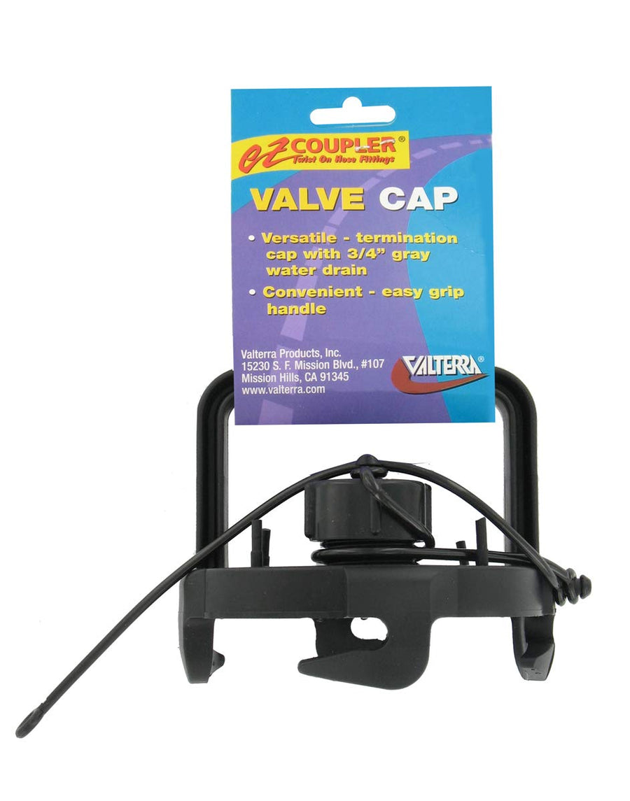 Black Valterra F02-3106BK Bulk EZ Coupler Valve Cap with Handle