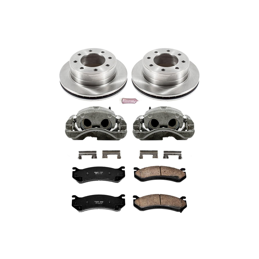 Power Stop 1-Click KCOE5190 Autospecialty OE Replacement Brake Kit with Calipers For Silverado 1500, Silverado 2500, Suburban 2500, GMC Sierra 1500, GMC Sierra 2500, GMC Yukon XL 2500 [Model Specific]