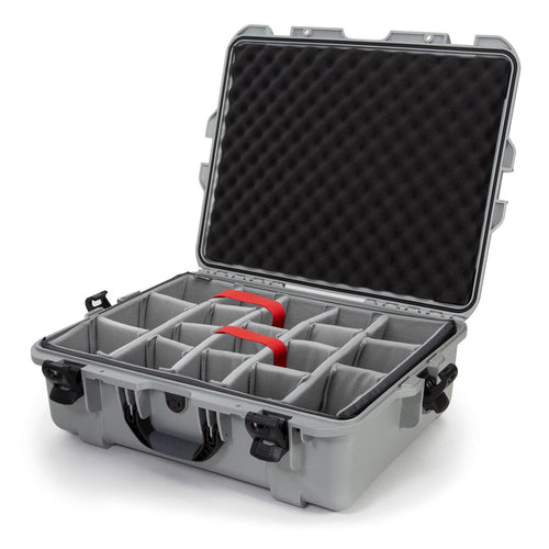 Waterproof Nanuk 945 Hard Case with Padded Dividers - Silver