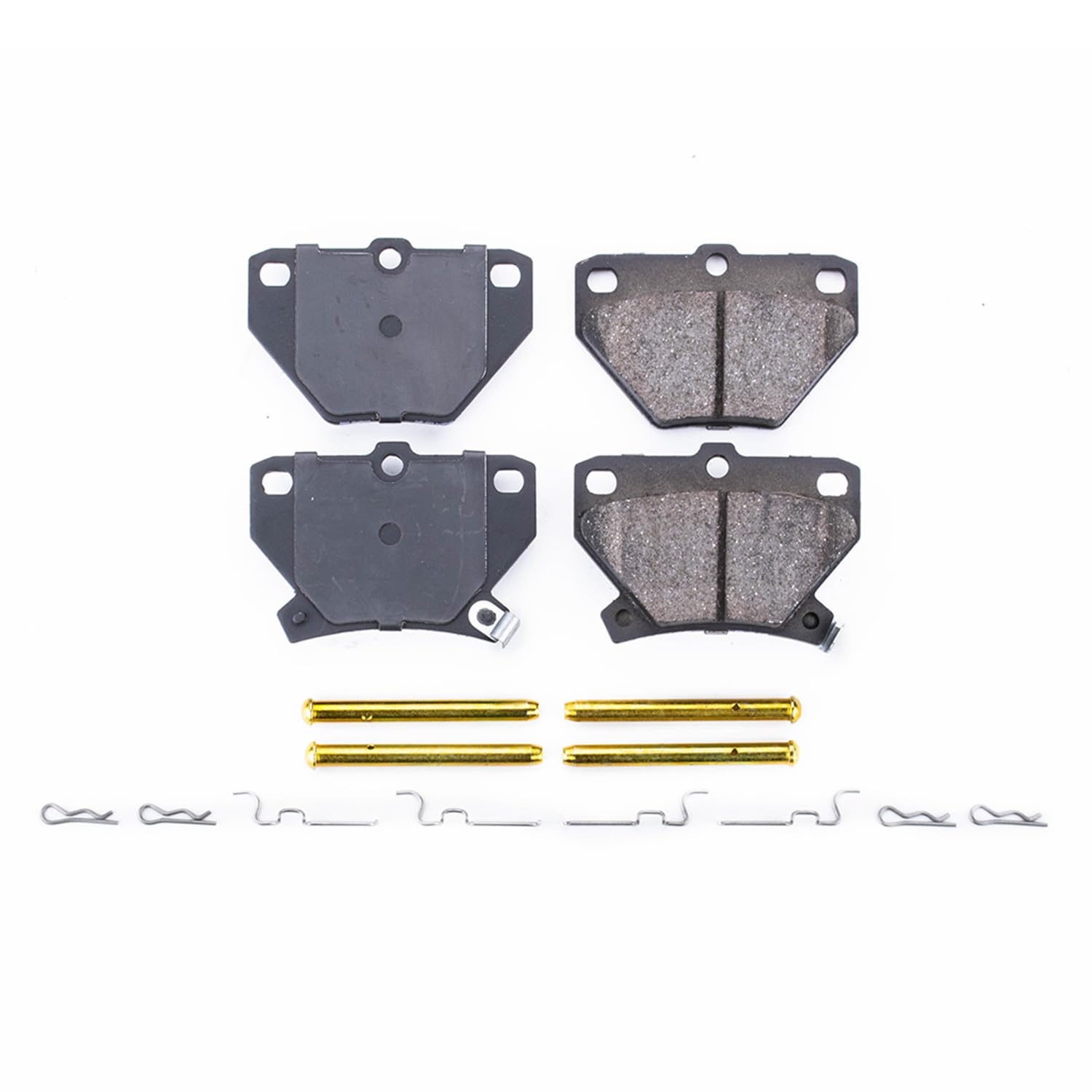 Power Stop Front Brake Kit For 2003-06 Pontiac Vibe |2000-05 Toyota Celica |2005-06 Corolla |2003-07 Matrix - Ceramic Brake Pads With Installation Hardware, 17-823