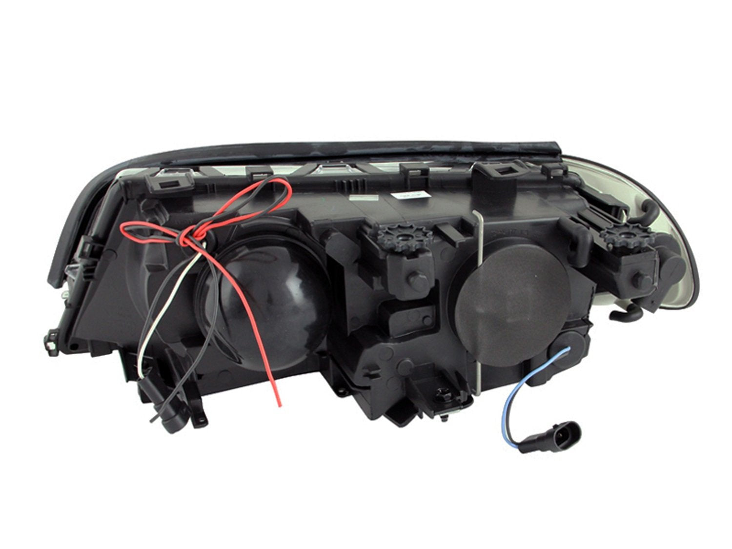 BMW Anzo USA 121269 Projector with Halo Black Clear Amber Headlight Assembly - (Sold in Pairs)