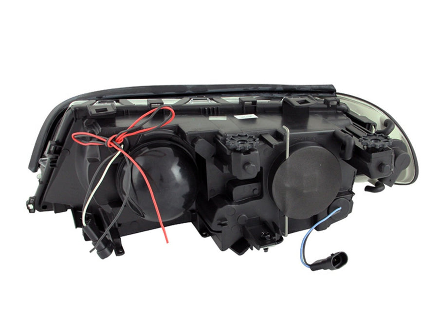 BMW Anzo USA 121269 Projector with Halo Black Clear Amber Headlight Assembly - (Sold in Pairs)