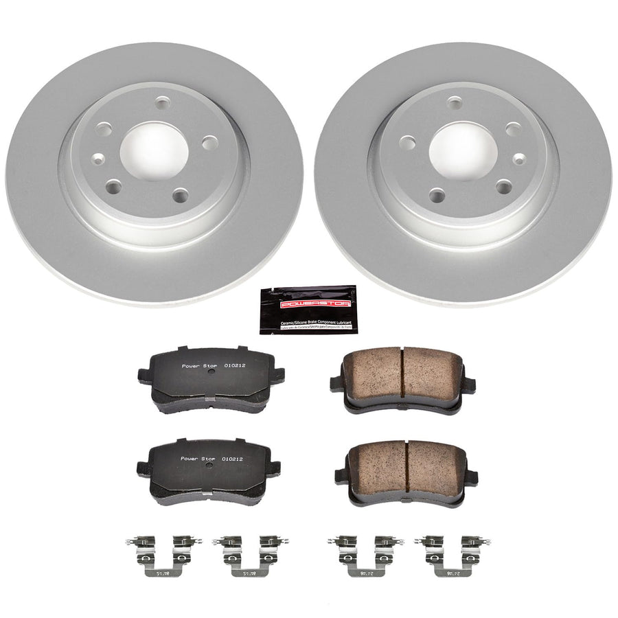 Power Stop CRK4745 Z23 Evolution Geomet Coated Brake Kit For Audi A4, Audi A4 Quattro, Audi A5, Audi A5 Quattro, Audi Q5, Audi allroad [Model Specific]