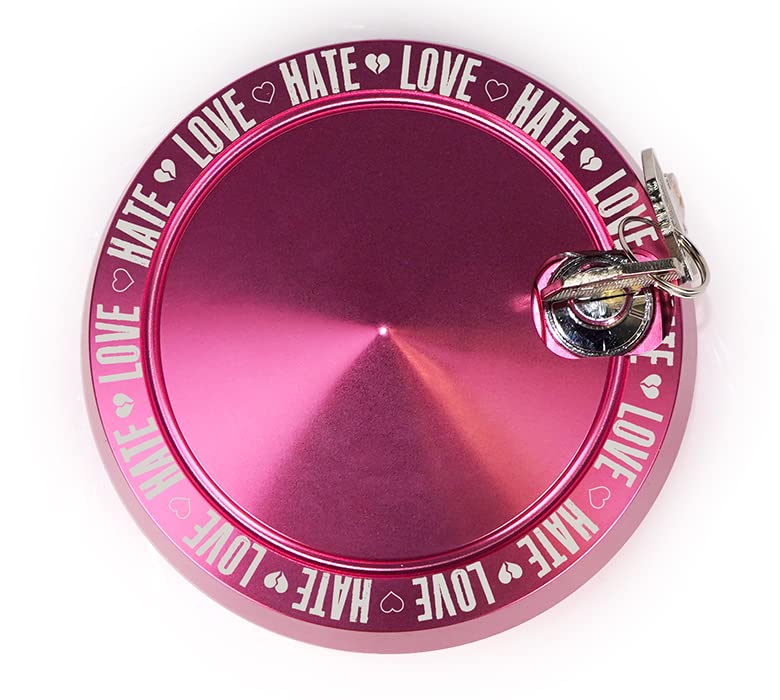NRG Innovations Steering Wheel NRG-SRK-201PK Version 2 Quick Release Short Hub Adapter with Mounting Bolts, Quick Lock W/Free Spin Pink