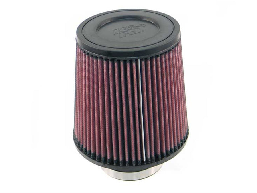 High-Flow K&N Original Lifetime Universal Clamp-On Air Filter: High Performance, Premium, Washable: Flange Diameter: 3 In, Filter Height: 6 In, Flange Length: 1.75 In, Shape: Round Tapered, RE-0930