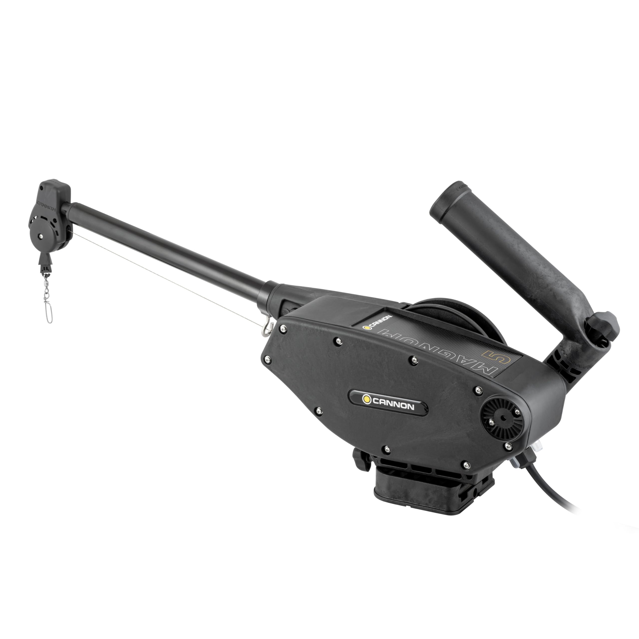 Heavy-Duty Cannon Magnum 5 Electric Downrigger, Boat Fishing Trolling System – Black
