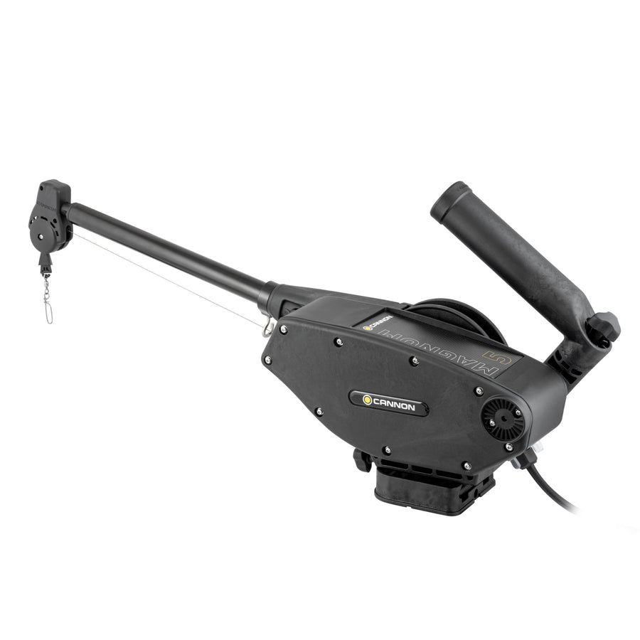 Heavy-Duty Cannon Magnum 5 Electric Downrigger, Boat Fishing Trolling System – Black