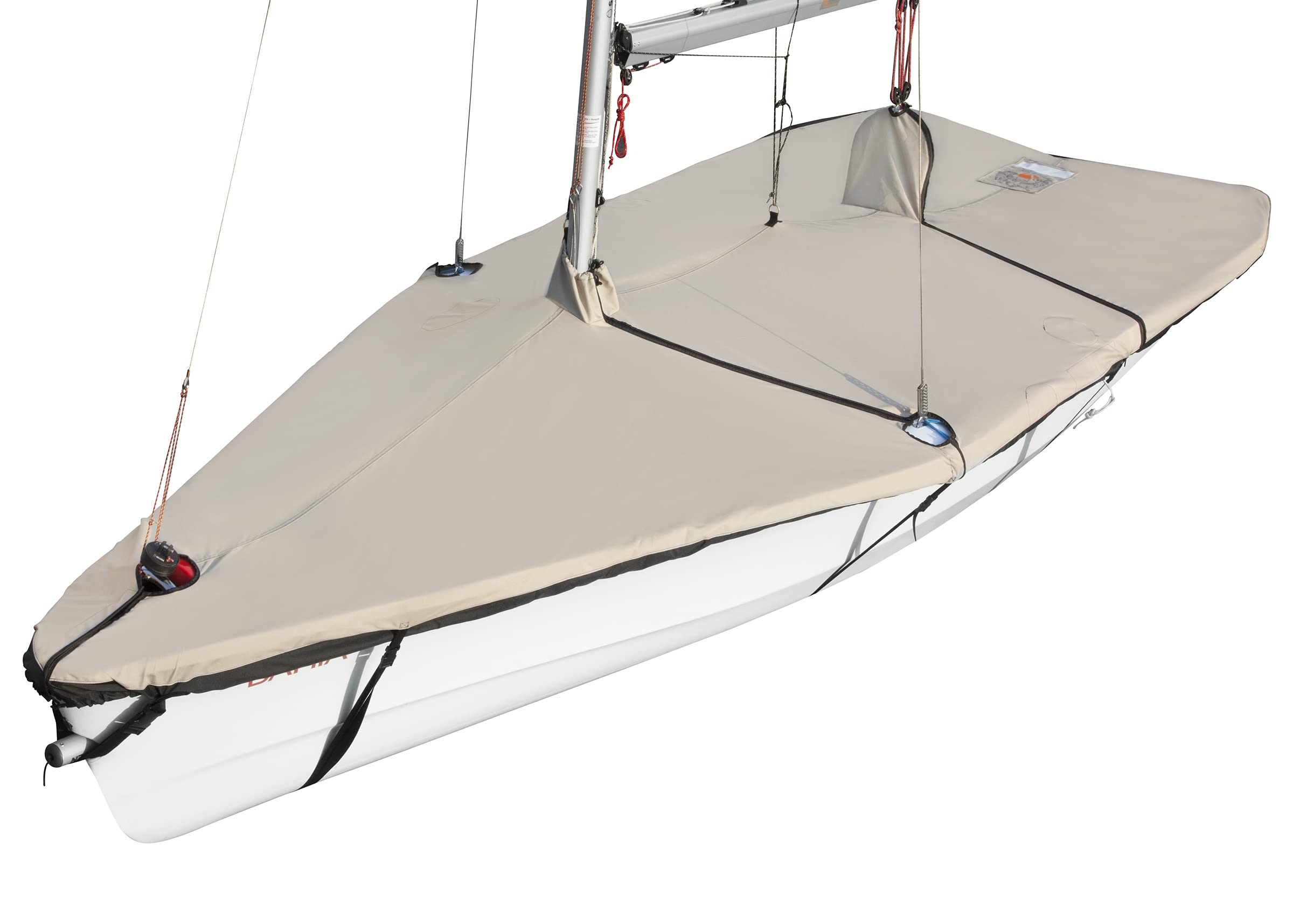 Laser Performance Taylor Made Products 61439 OEM Custom Fit Mast Up Over Rail Boat Deck Cover for Bahia