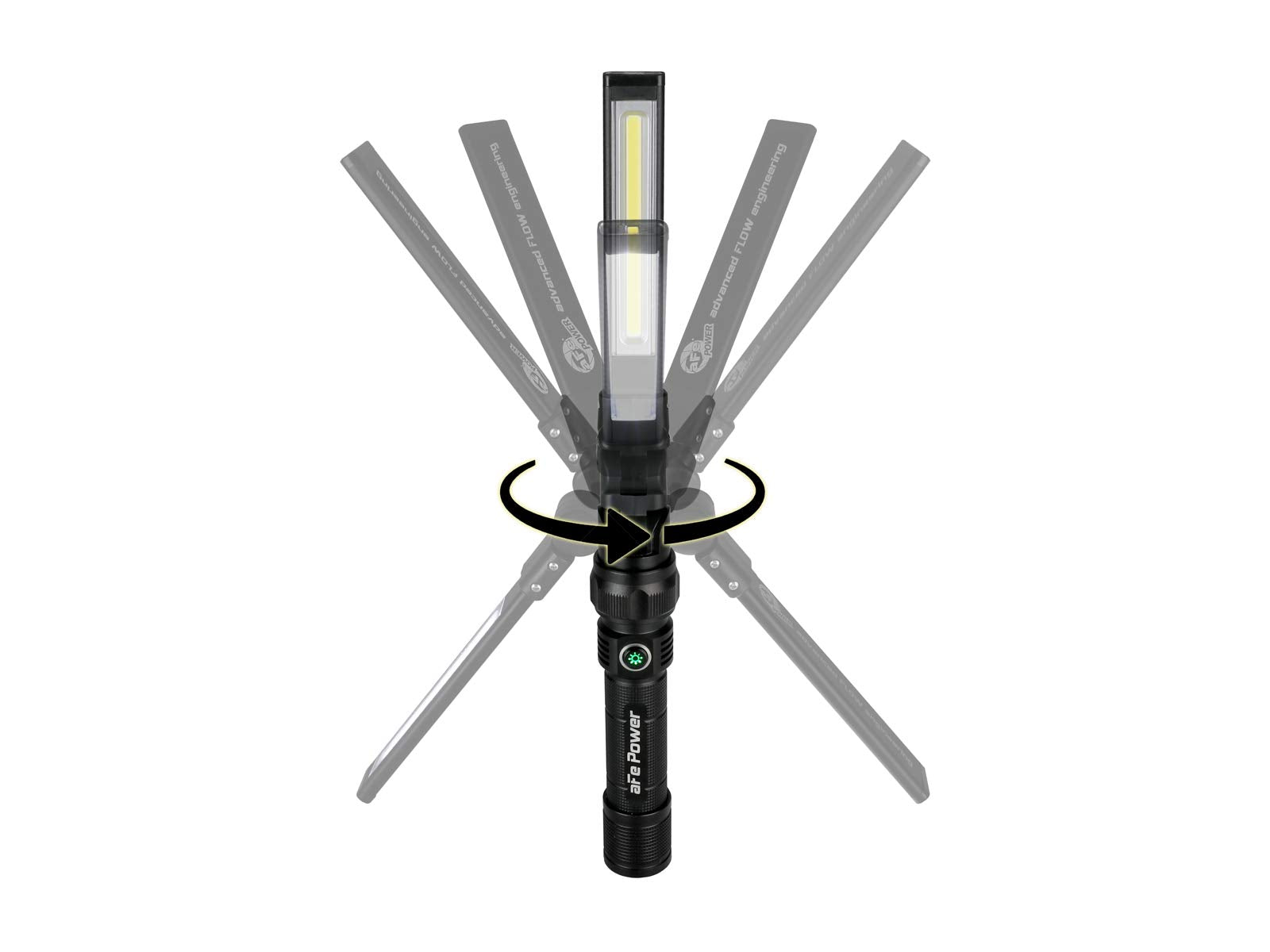 Magnetic aFe Power Folding Flashlight 350 Lumen 40-10229