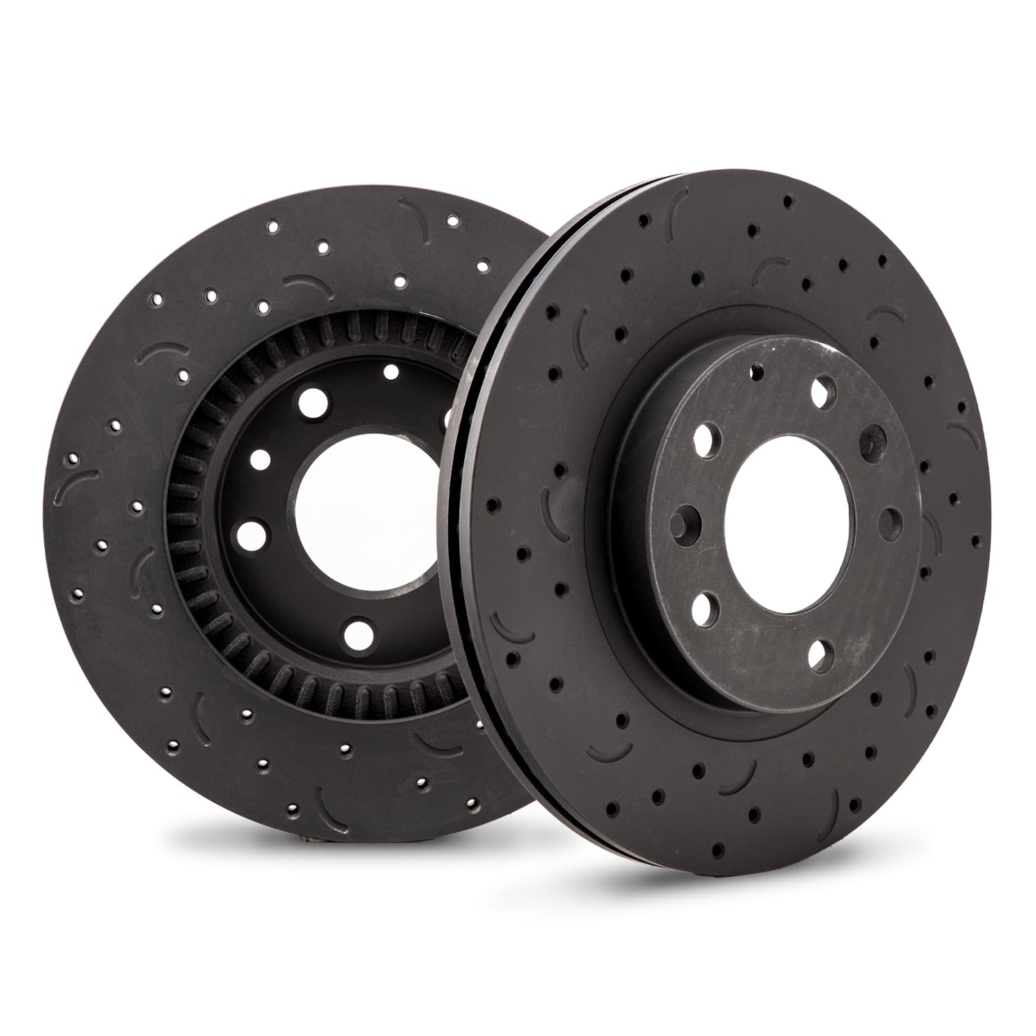 Talon Cross-Drilled and Slotted Vented Rotor, Hawk Performance Brakes, 11.42 in. Diameter, 1.77 in. Height