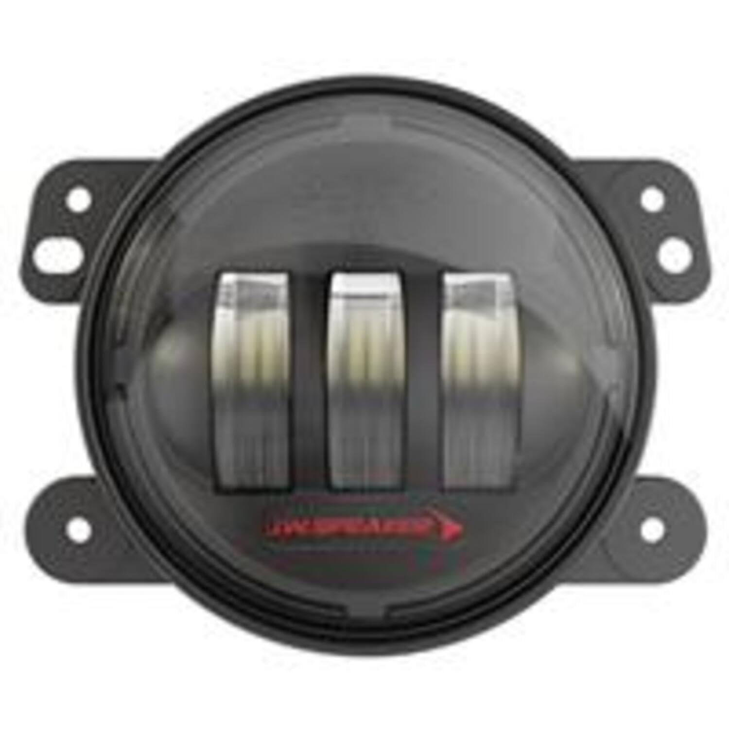 JW Speaker Fog Lights LED Jeep, Model 6145 J2 Series with Black Bezel, Set of 2
