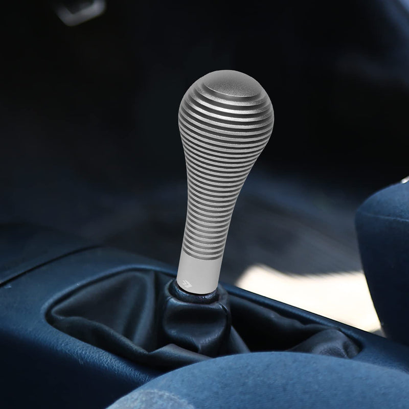 NRG Innovations Shift Knob NRG-SK-701SL with Thread Adapter Wrench Teardrop Style Lever Stick Shifter Handle Billet Aluminum for M10 X 1.25, M10 X 1.5, M12 X 1.25, M12 X 1.5 Thread Pattern Shifter