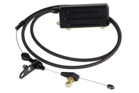 Kickdown Cable Kit Lokar XKD-2400HT with Black Stainless Steel Housing and Black Aluminum Fittings for GM TH-400 Transmission