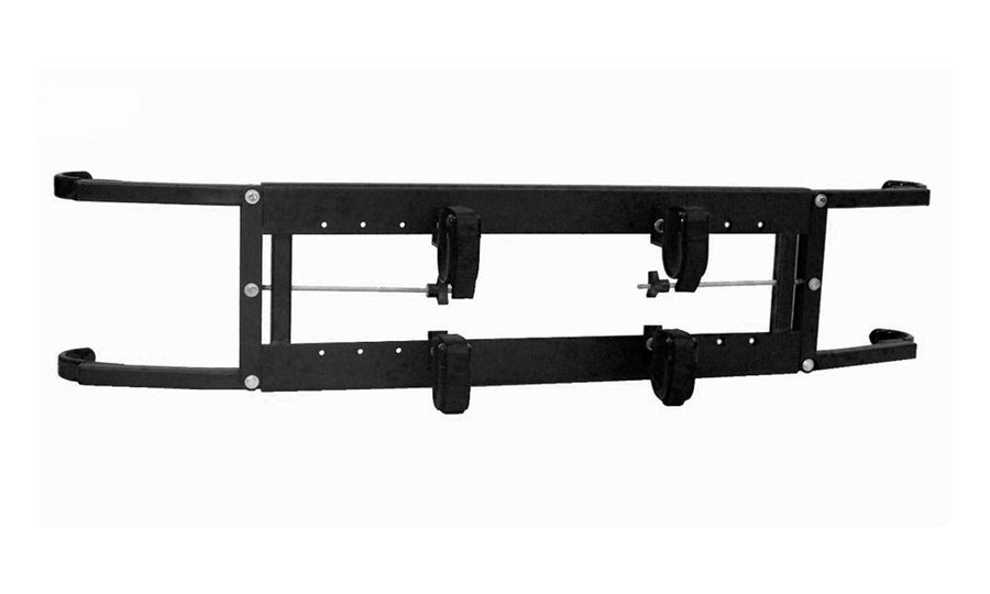 Power-Ride Great Day Gun Rack for Small Carts /36-50in Roll Bar Width, 2Gun Model, Black