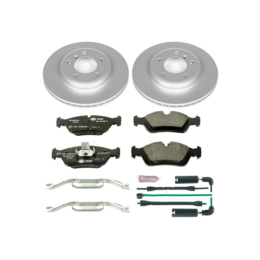 Power Stop ESK868 Euro-Stop Front Brake Kit and 2 Front Sensor Wires For BMW 3, BMW 3, BMW 325Ci, BMW 325i, BMW 325xi, BMW 3, BMW 328i, BMW Z4 [Model Specific]