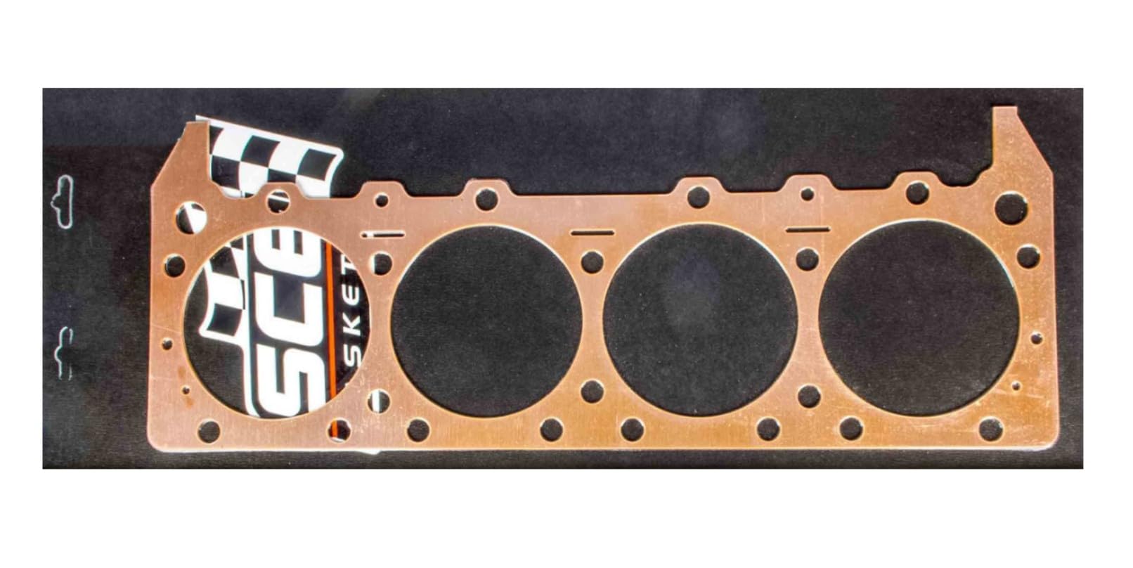 Cylinder Head Gasket, SCE Pro Copper, 4.380 in Bore, 0.050 in Compression Thickness, Copper, Mopar B/RB-Series, Each