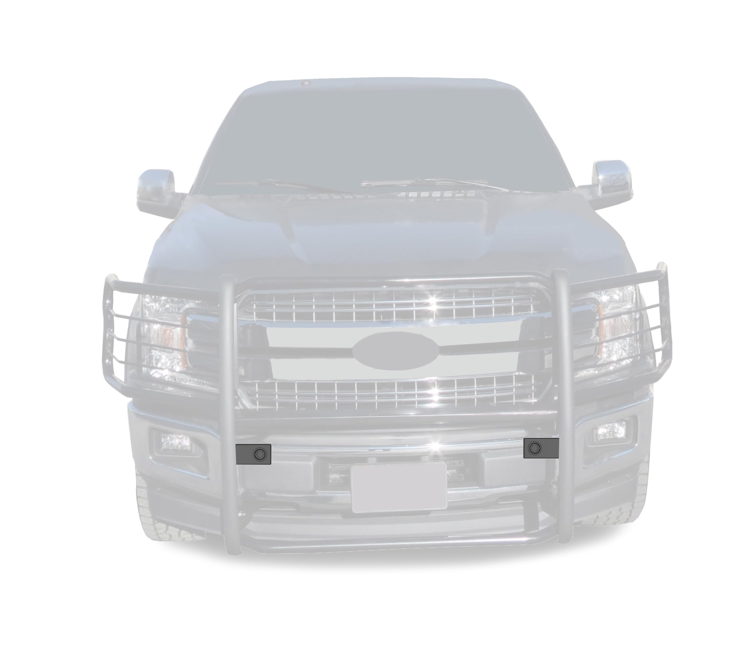 Grille Guard Black Horse Sensor Compatible with 21-23 Ford F150/Bronco(Excl. All F150 Raptor Model, 20-21 Diesel Model&22-23 F150 Lightning EV) 19-24 Silverado 1500/ Ram 1500/2500/3500