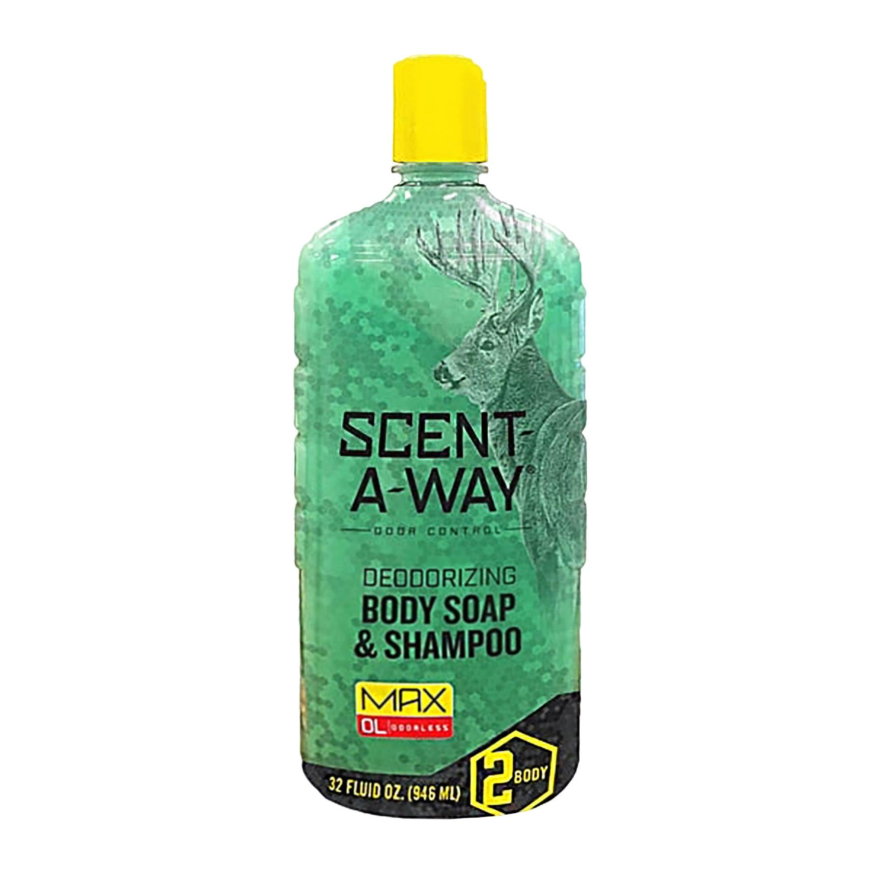 Scent-A-Way MAX Hunters Specialties 32oz Liquid Body Soap & Shampoo, Green, 32 oz