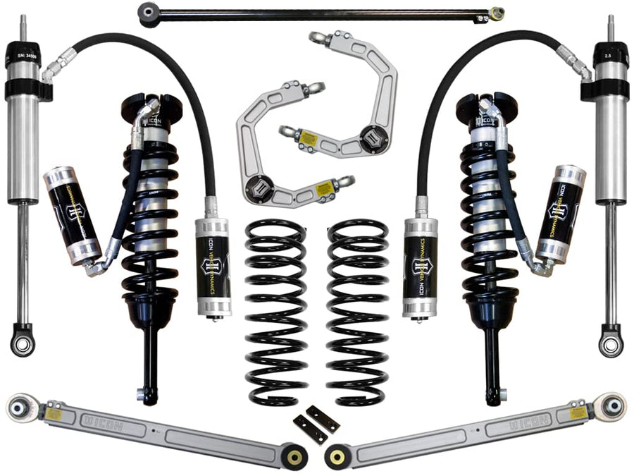 0-3.5" Lift, ICON Stage 5 Suspension System, Billet UCA, Compatible with 2010-Up Lexus GX460, K53185