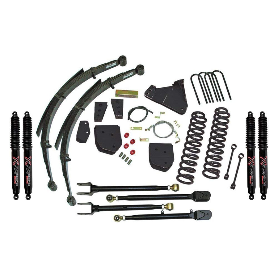 Skyjacker Suspension Lift Kit F8802KS-B w/Shock Black MAX Shocks 8.5 in. Lift 4-Link Conversion