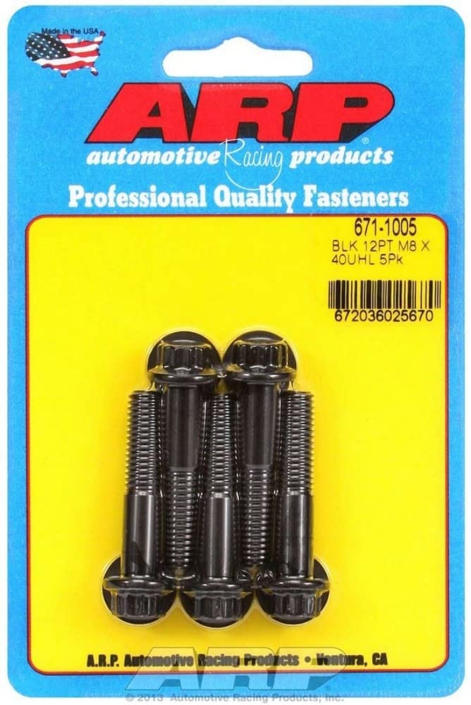 671-1005 Autoracing Products Bolt Kit - 12pt. (5) 8mm x 1.25 x 40mm