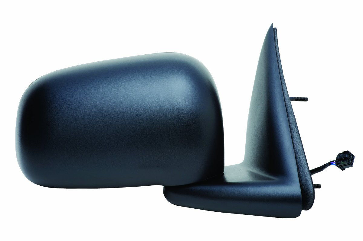 Mirror Passenger Side for Dodge Dakota Pick-Up, Mitsubishi Raider, Textured Black, Foldaway, 6x9, Heated Power