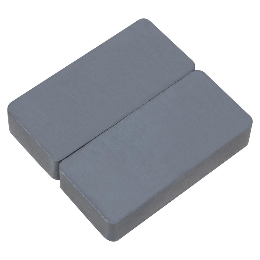 W12505 Performance Tool 2pc Ceramic Block Magnets - Industrial Grade Rare Earth Magnets for Secure Holding, Machining, and Welding Applications
