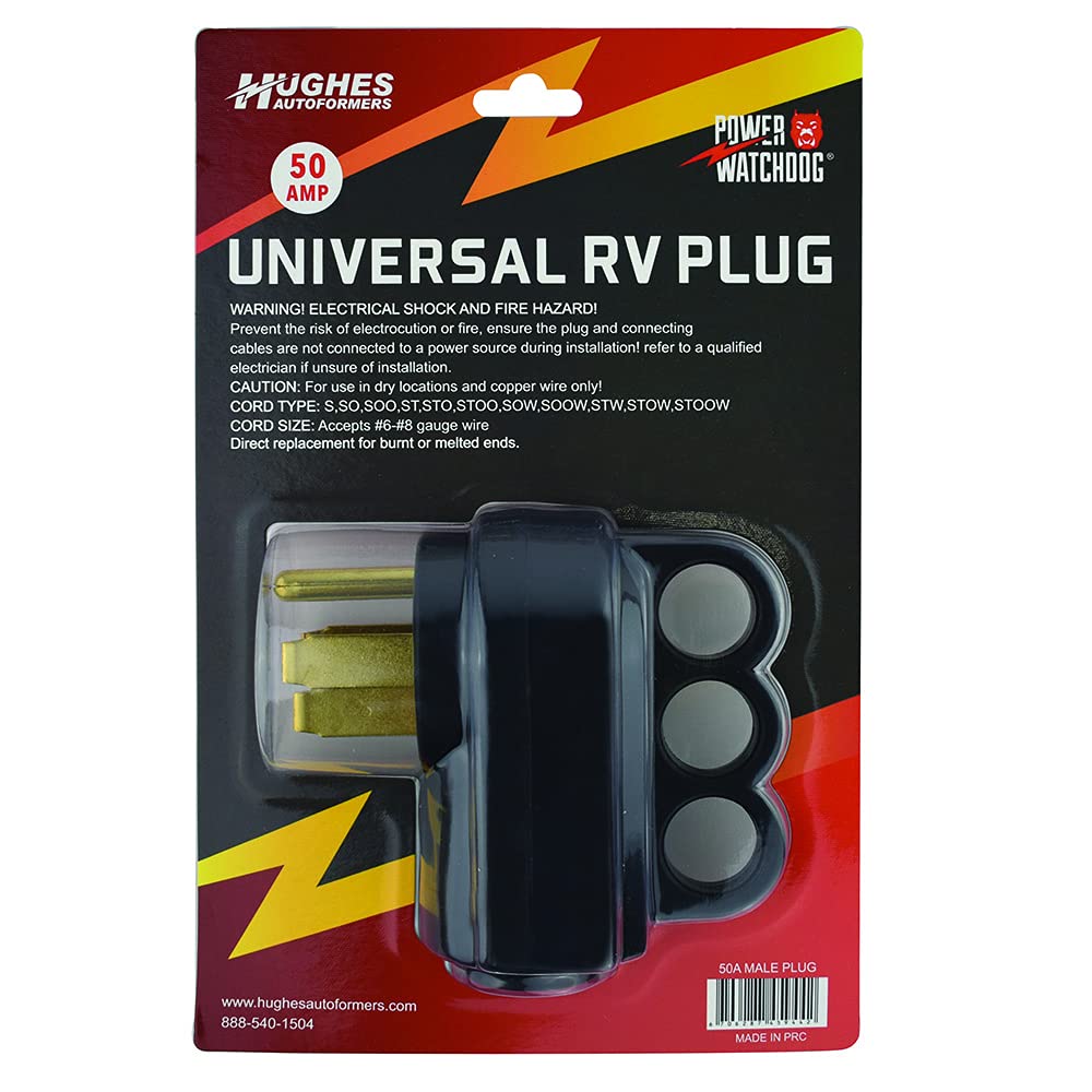 50A Power Watchdog Replacement Male Plug, Receptacle Connection