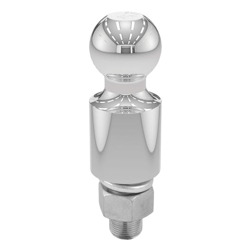 CURT Chrome Trailer Hitch Ball 40032, 3,500 lbs, 2-Inch Rise, 1-7/8-Inch Diameter, 1 x 2-1/8-Inch Shank