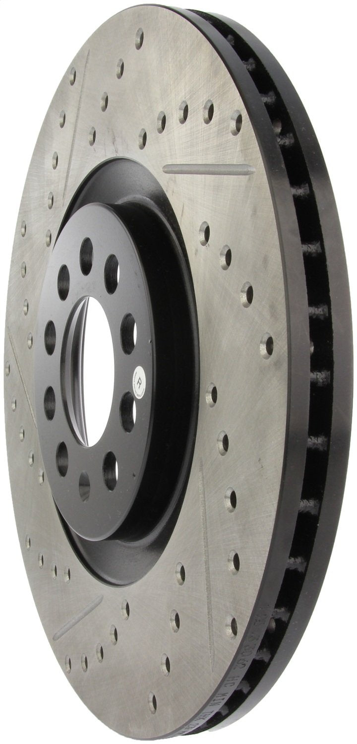 Sport Drilled/Slotted Brake Rotor StopTech 127.33062R (Front Right), 1 Pack