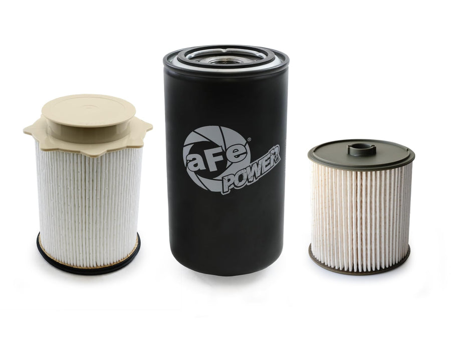 aFe POWER RAM 2500 3500 6.7L Cummins 2019-2025 Fluid Filter Service Pack | Includes Fuel/Oil Filters and Water Separator