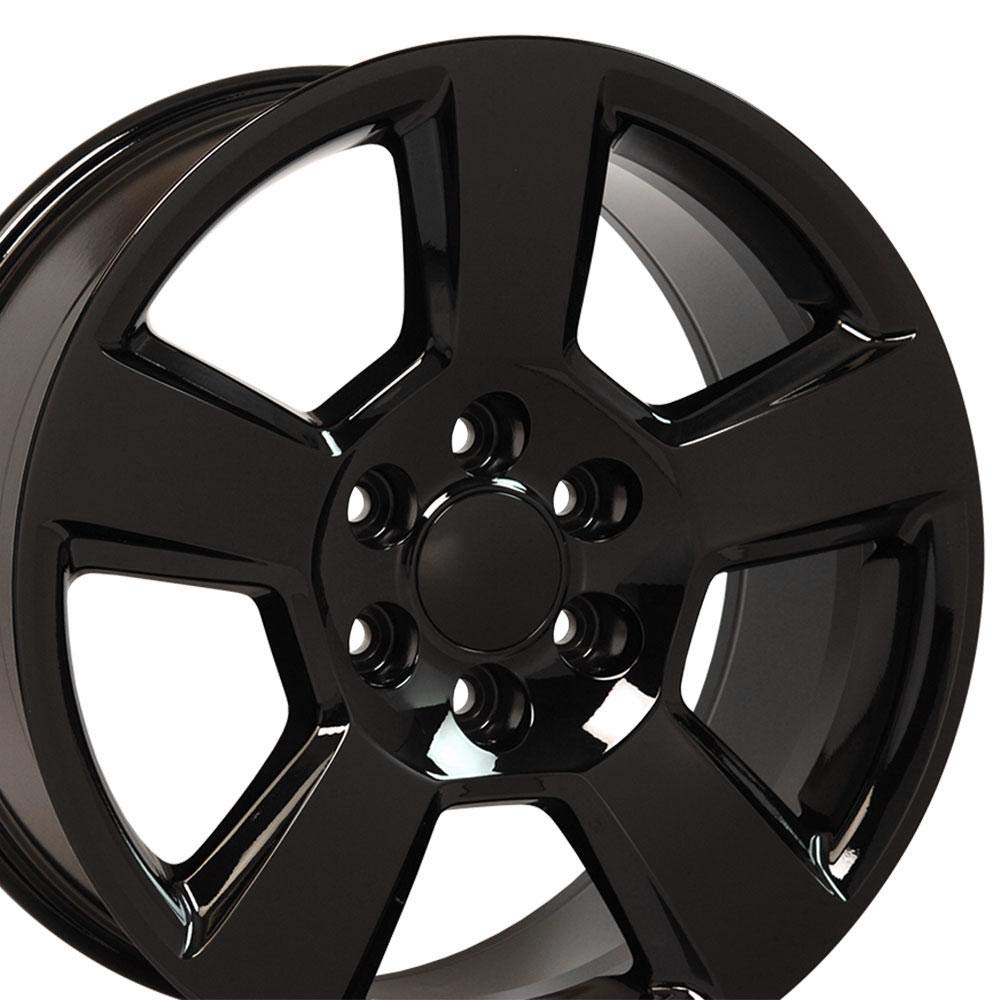 CV76 OE Wheels 20 Inch Rim Fits Tahoe Style 6x139.7 20x9 Gloss Black - Hollander 5652 (1)