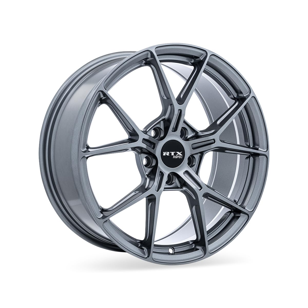 RTX Custom RS01 Wheel - 18x8, 38 Offset, 5x114.3 Bolt Pattern, 67.1mm Hub - Gloss Gunmetal Rim