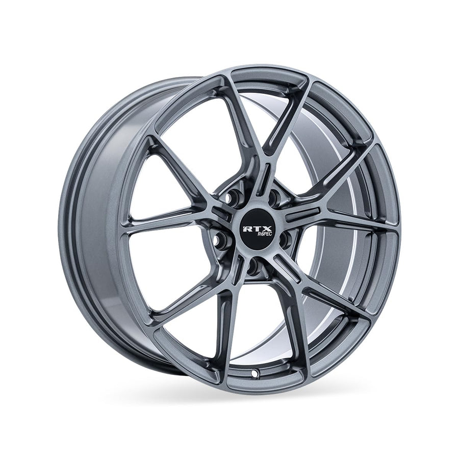 RTX Custom RS01 Wheel - 18x8, 38 Offset, 5x114.3 Bolt Pattern, 67.1mm Hub - Gloss Gunmetal Rim