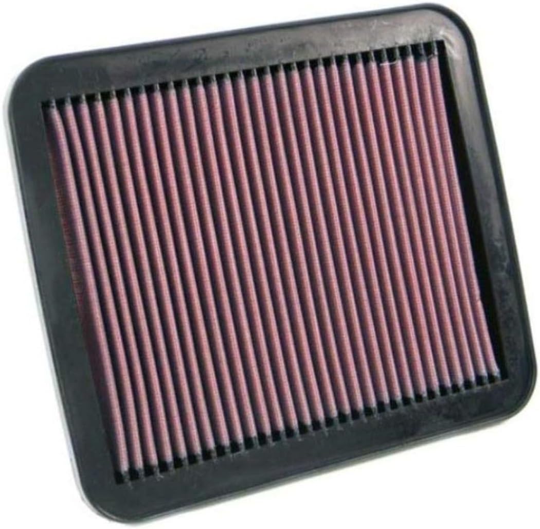 Reusable K&N Engine Air Filter: Clean Every 75,000 Miles, Washable, Replacement Car Air Filter: Compatible with 1994-2005 SUZUKI/CHEVROLET/MAZDA (Escudo, Grand Vitara, XL-7, Tracker, Proceed) 33-2155