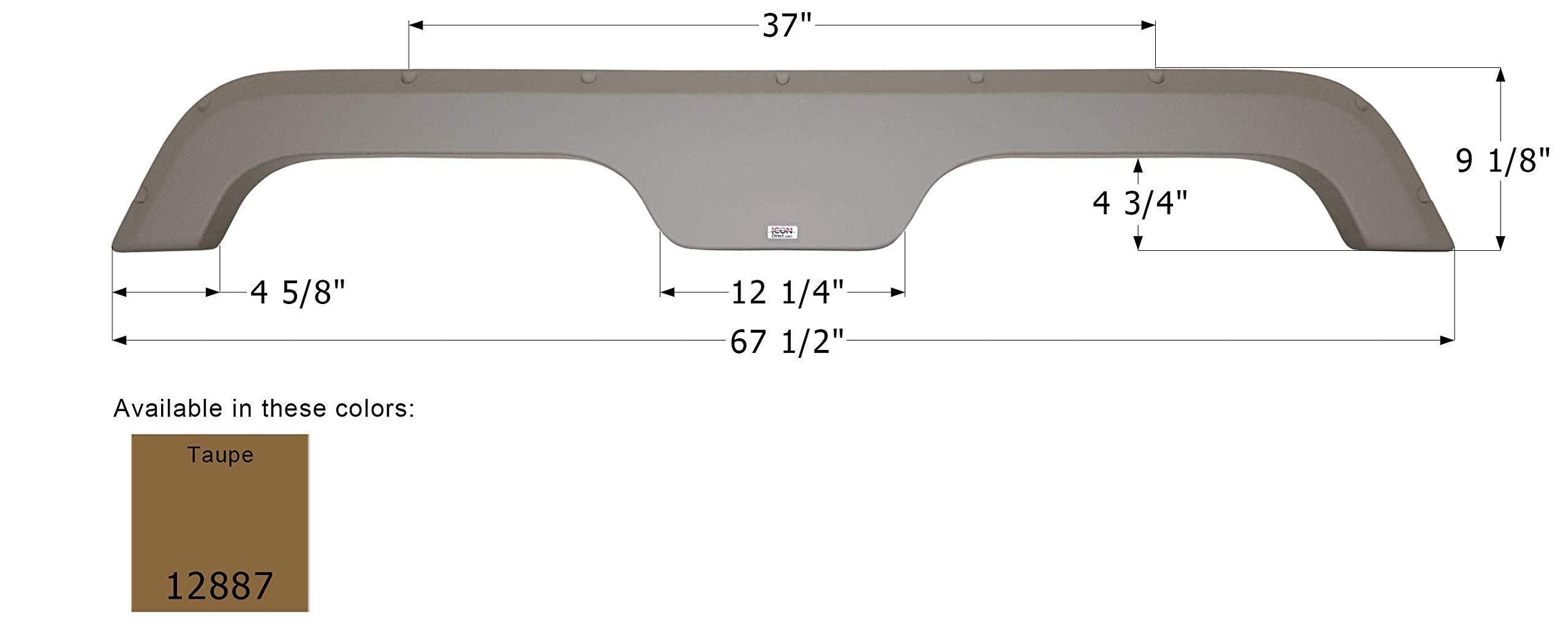 Fender Skirt ICON, Tandem, R-Vision, FS2887, Taupe