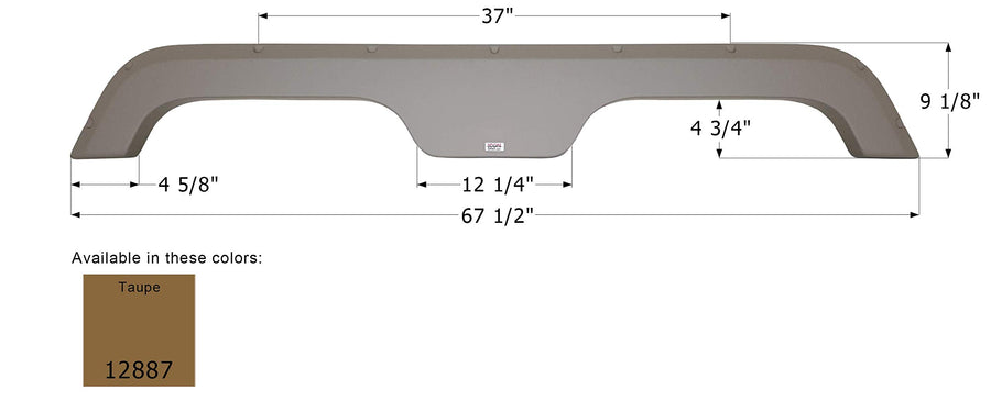 Fender Skirt ICON, Tandem, R-Vision, FS2887, Taupe