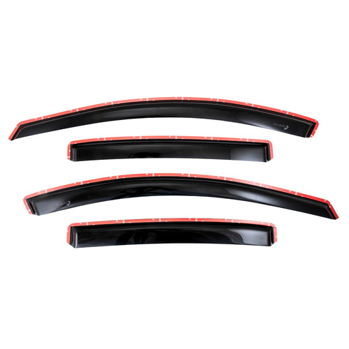TrailFX Window Vents Smoked Fits Chevrolet Equinox 2018-2024 in-Channel 4-Piece Low Profile Acrylic Rainguard Set TrailFX 4634IC