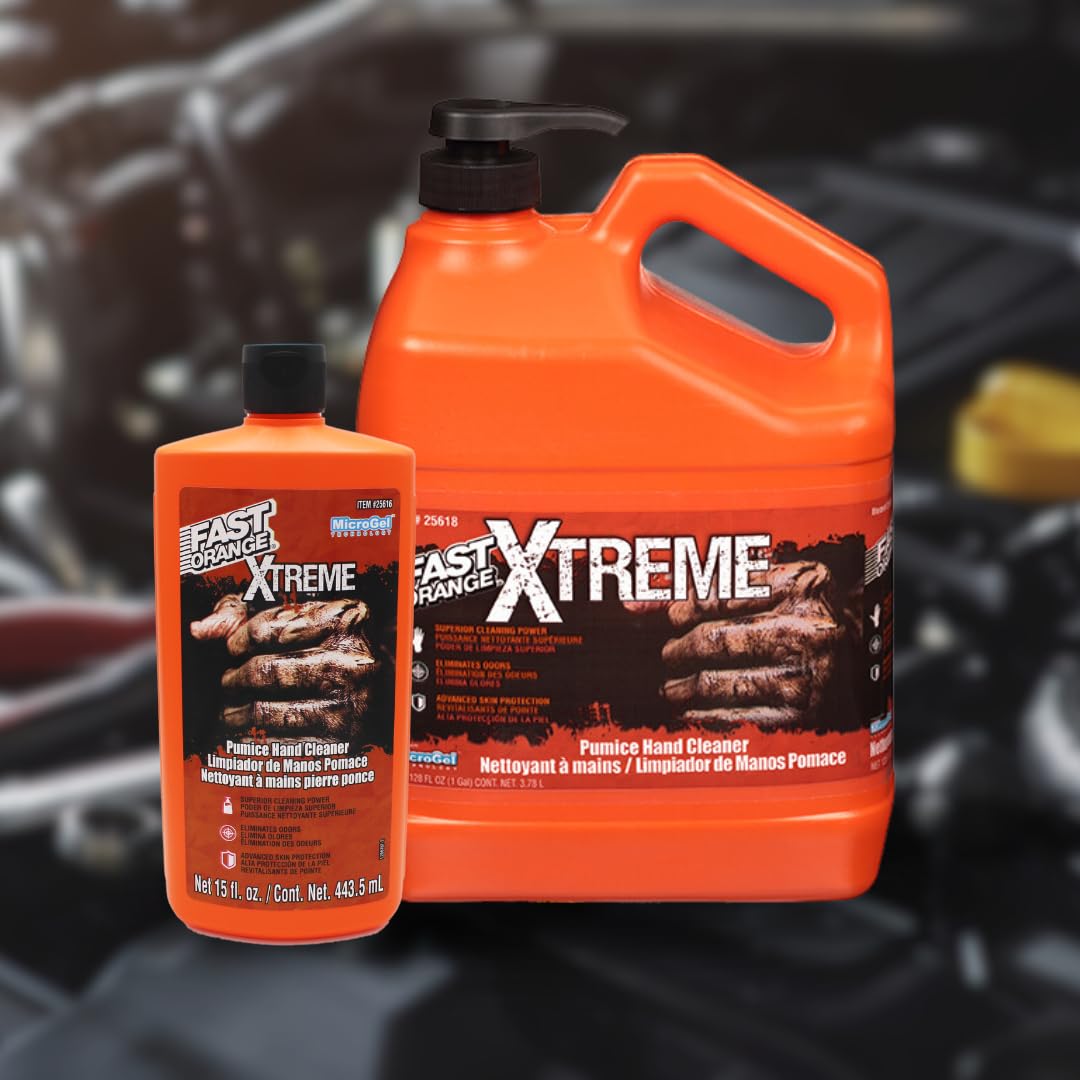 25618 Fast Orange Xtreme Hand Cleaner, 1 Gallon, 128 Fl Oz (Pack of 1)