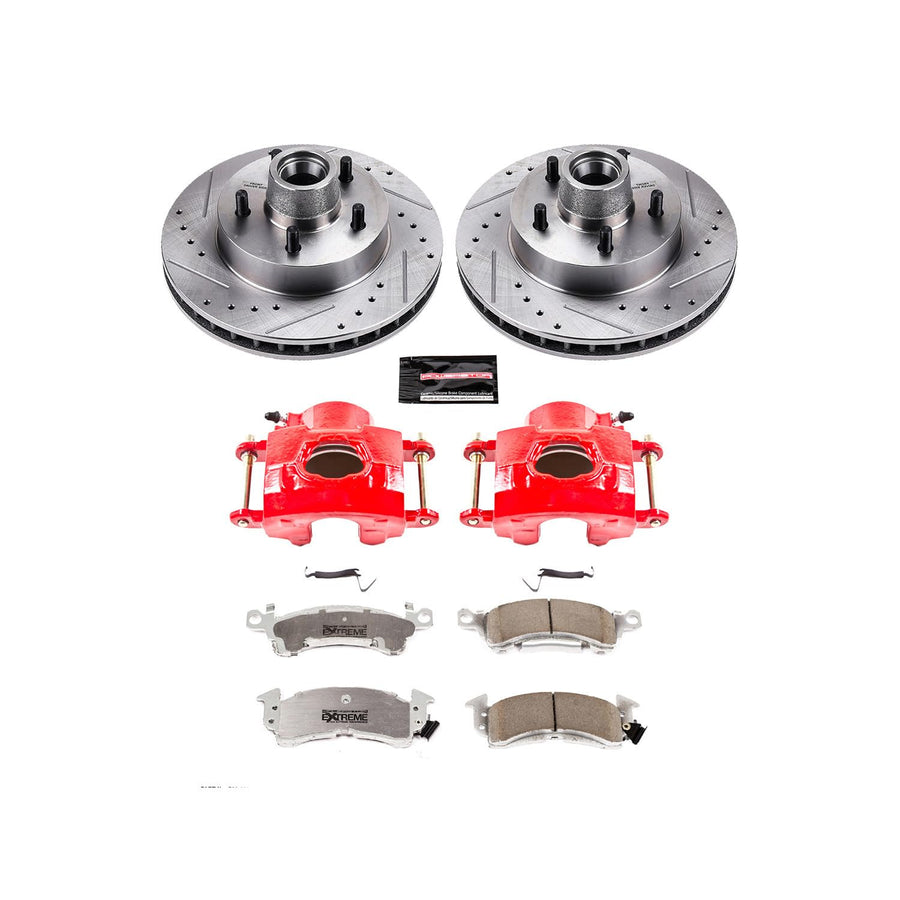 Power Stop Z26 KC4539-26 Front Street Warrior Brake Kit Cadillac For Cadillac DeVille 1979-1984, Cadillac Fleetwood 1978-1984, Cadillac Fleetwood 1993-1996 [Model Specific]