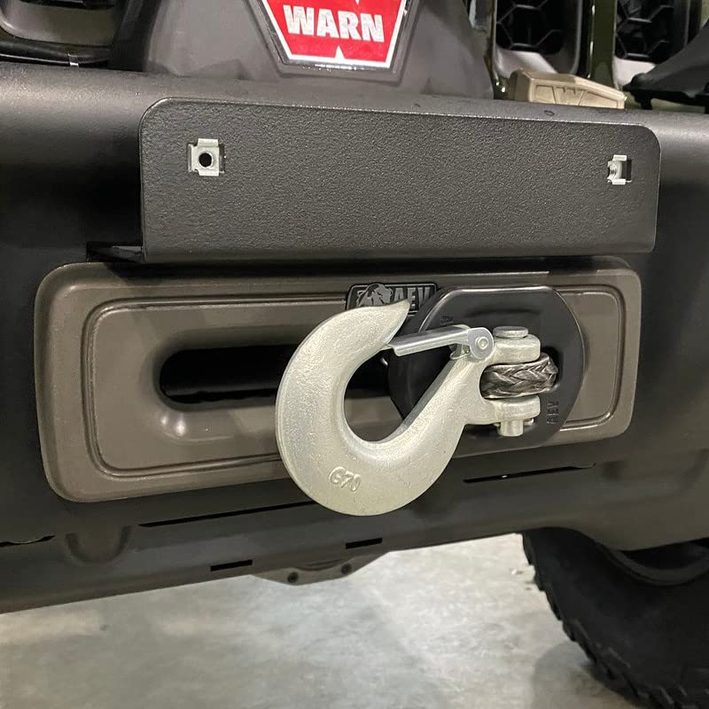 Hawse Fairlead License Plate Bracket - AEV EX/RX Front Bumper JL Wrangler/JT Gladiator
