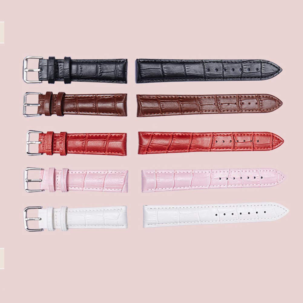 Quality Leather Watch Wrist Straps Kathleen0 Wristband Replacement Accessory Band 12-24mm(18mmBrown)