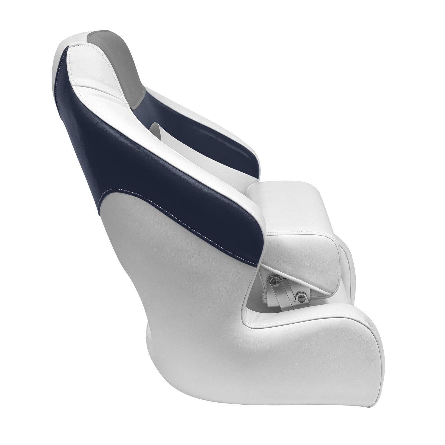 BAJA XL Wise 3338-1773 Bucket Seat with Flip Up Bolster, Brite White/Marble Grey/Midnight Navy